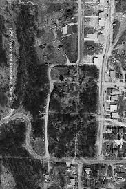 Aerial View Comet lodge Cemetery, circa 1946
