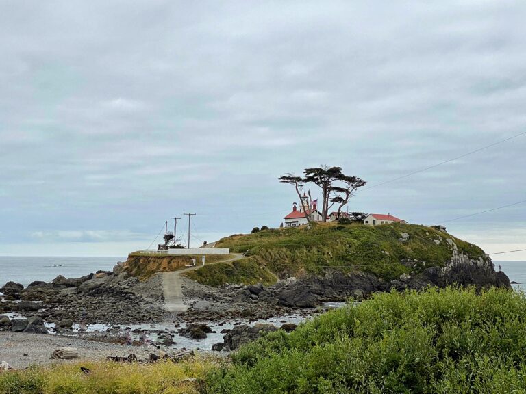 Battery Point Lighthouse island in 2020