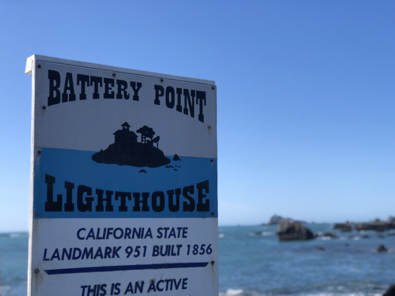 Battery Point Lighthouse Sign