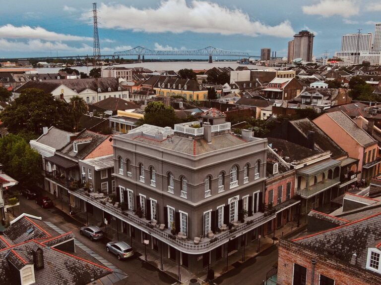 LaLaurie Mansion aerial view