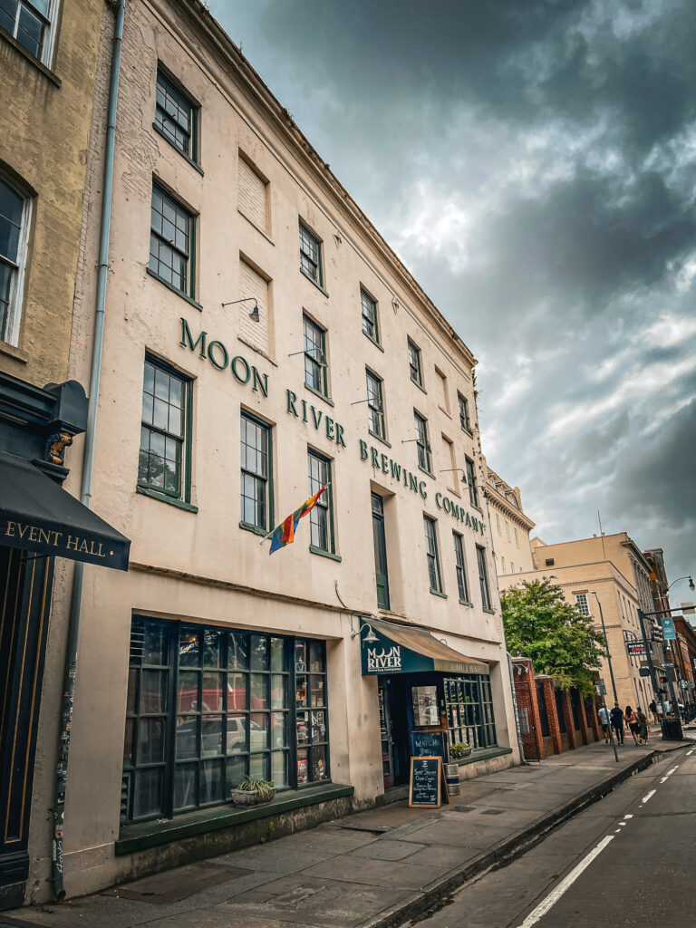 Exterior of Moon River Brewing Company