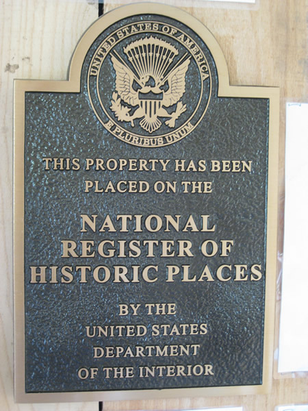 National Historic Registry Marker