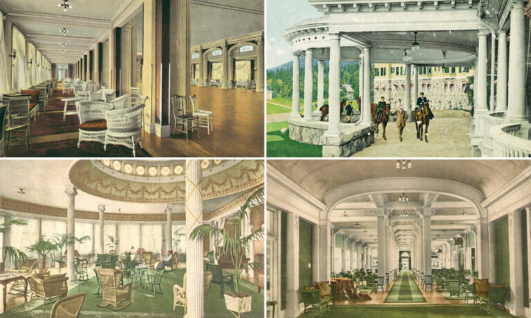 Postcard images of the Mount Washington Hotel