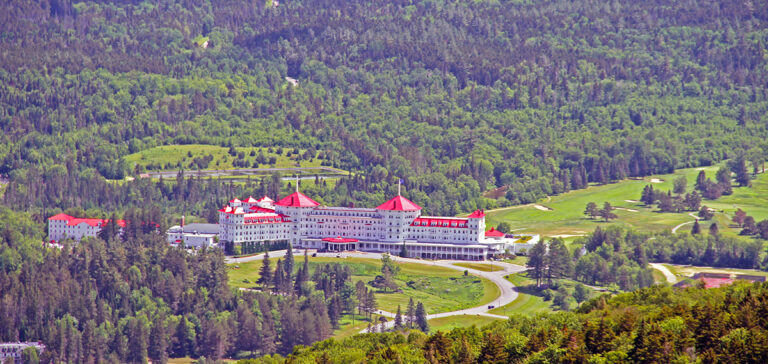 Aerial view of the Mount Washington Hotel