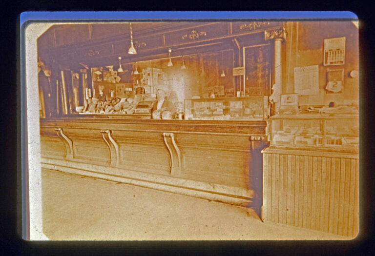The wooden bar, made in England