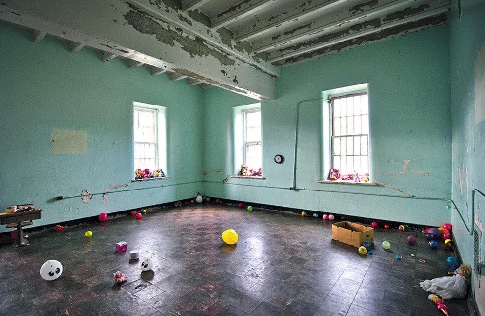 Kids' toys in Room 319 at the Trans-Allegheny Lunatic Asylum