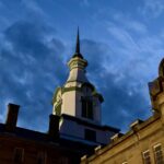 The Clock Tower on top of the Trans-Allegheny Lunatic Asylum