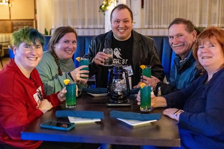 Listen to your guide's spooky storytelling as you play drinking games and make new friends!