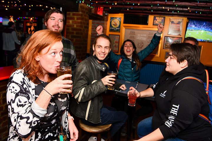 Salem Boos and Brews Haunted Pub Crawl Drinking Happy