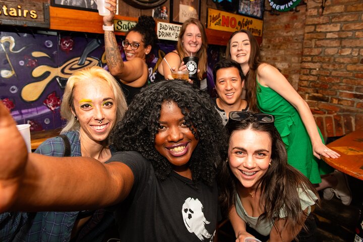Listen to your guide's spooky storytelling as you play drinking games and make new friends!